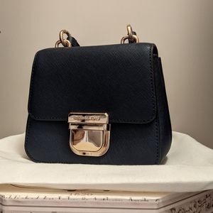 MICHAEL KORS Saffiano Leather Mini Bag Navy Blue